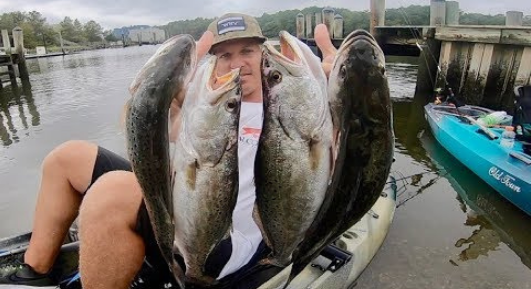 Speckled Trout Fishing Kayak Style