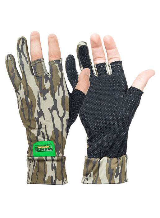 Stretch Fingerless Gloves Mossy Oak Badlands