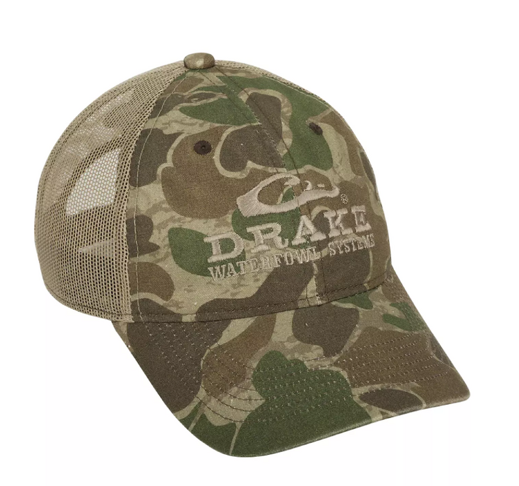 Mesh Back Cap Old School Green