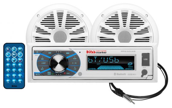 BOSS Audio Systems MCK632WB.64 Marine Stereo Package - Bluetooth