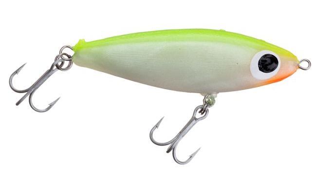 bass dynasty lure Paul Brown's Soft-Dine Suspending Twitchbait Pearl Chartreuse