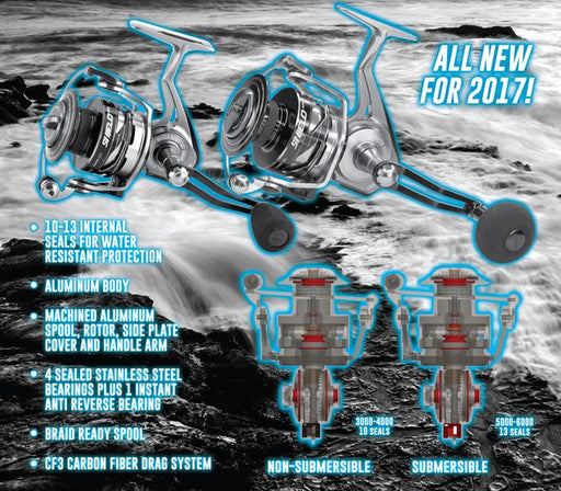 Tsunami Shield Spinning Reel - Main Image