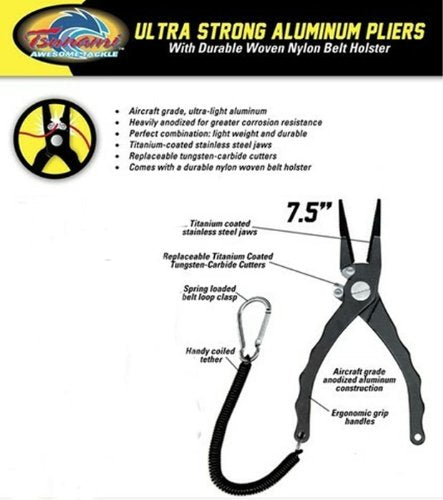 Tsunami 7.5" Aluminum Pliers - Eastern Outfitters